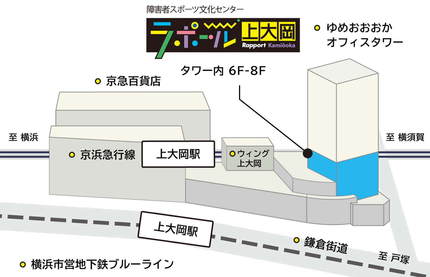 公共交通機関のアクセスマップ