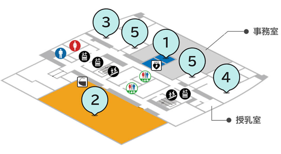7階のフロアマップ