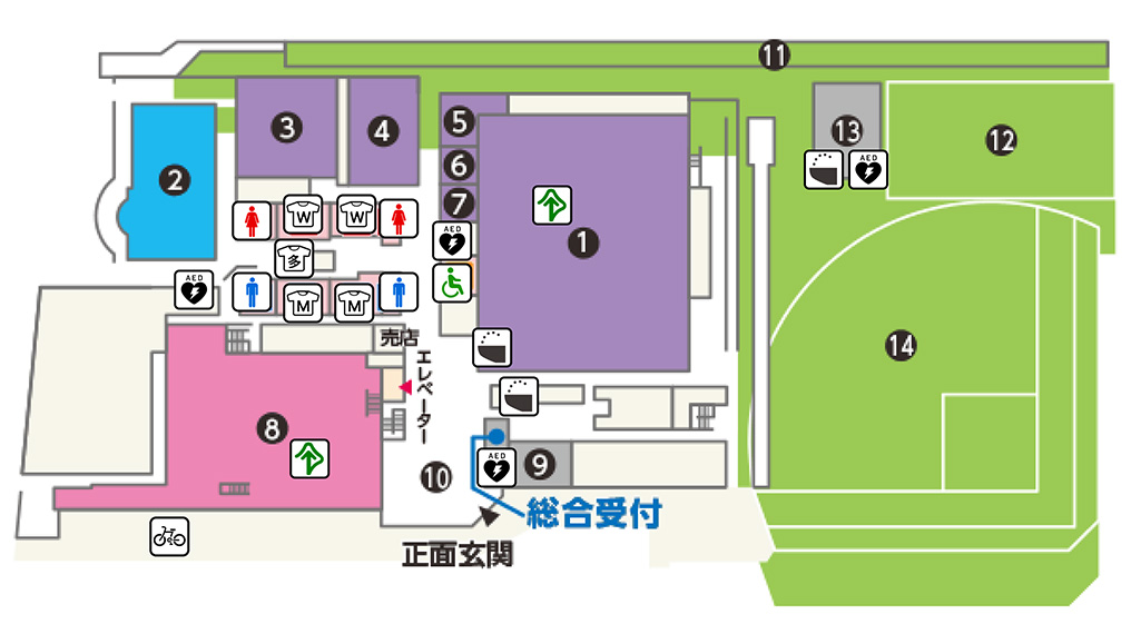 2階のフロアマップ