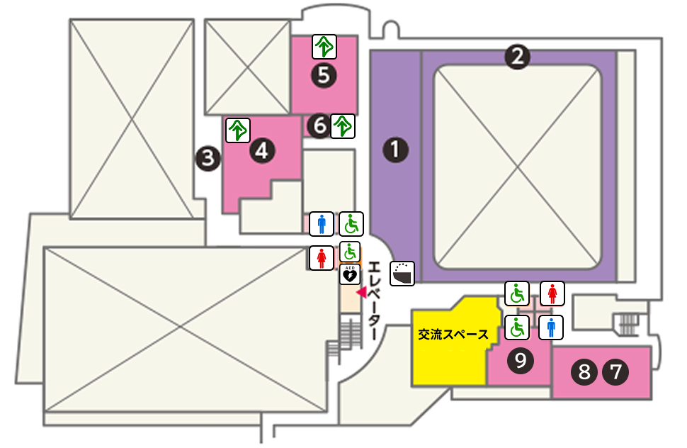 2階のフロアマップ