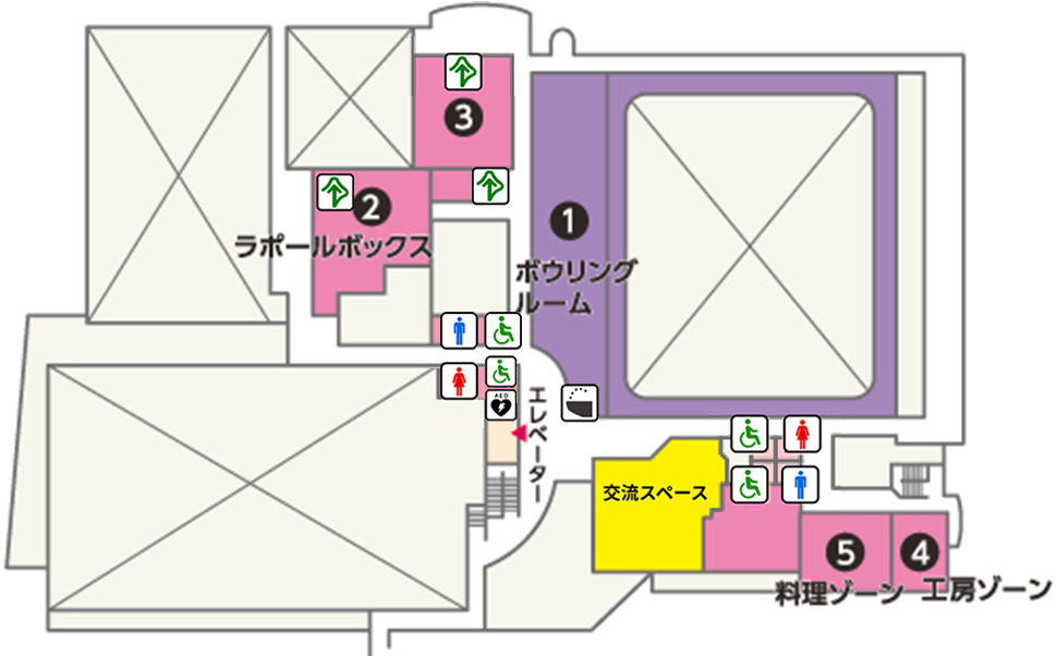 2階のフロアマップ